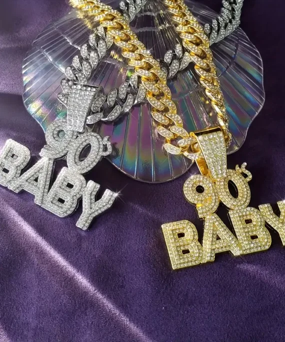 Hip Hop Iced Out CZ 90 BABY Pendant