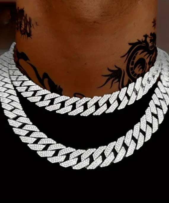 Hip Hop Iced Out CZ Cuban Link Chain Necklace