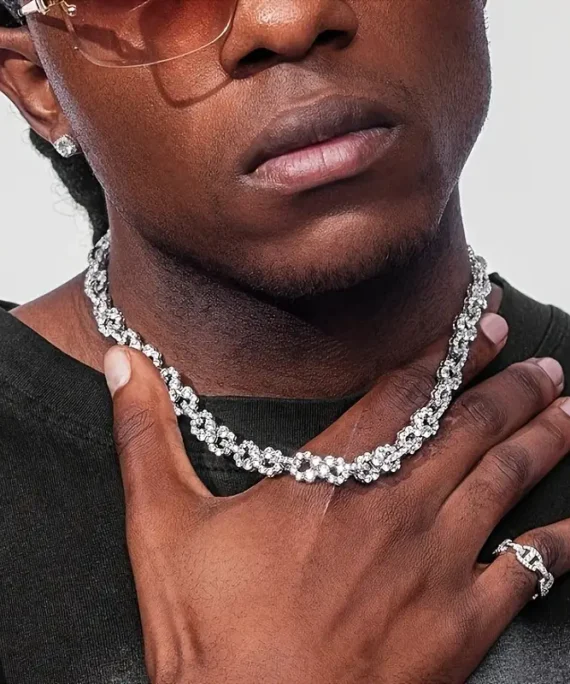 Hip Hop Iced Out CZ Chain Link Necklace