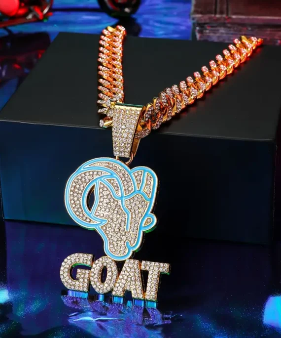 Hip Hop Iced Out Goat Pendant