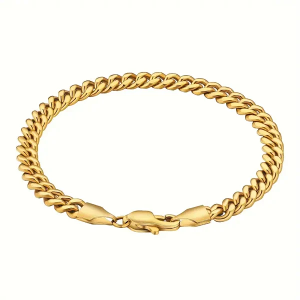 Hip Hop Stainless Steel Chain Bracelet