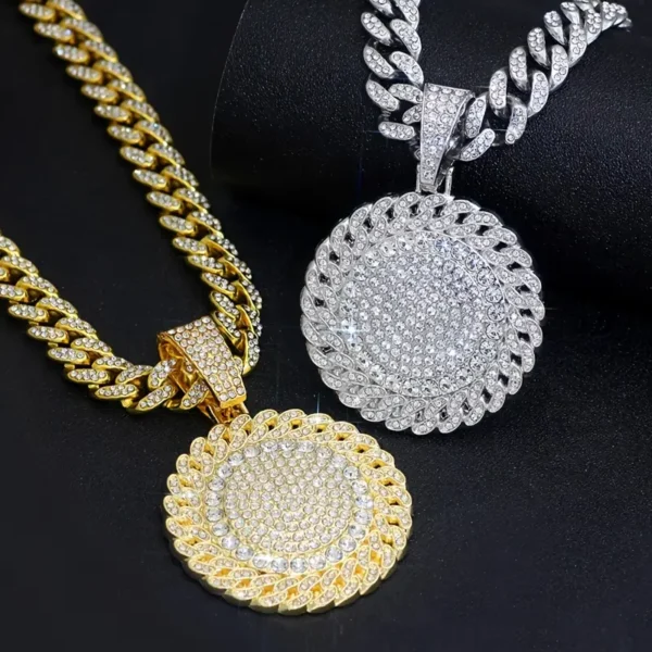 Hip Hop Iced Out Cuban Chain Pendant