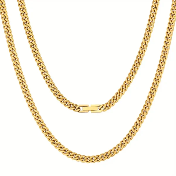 Hip Hop Stainless Steel Chain Style Necklace