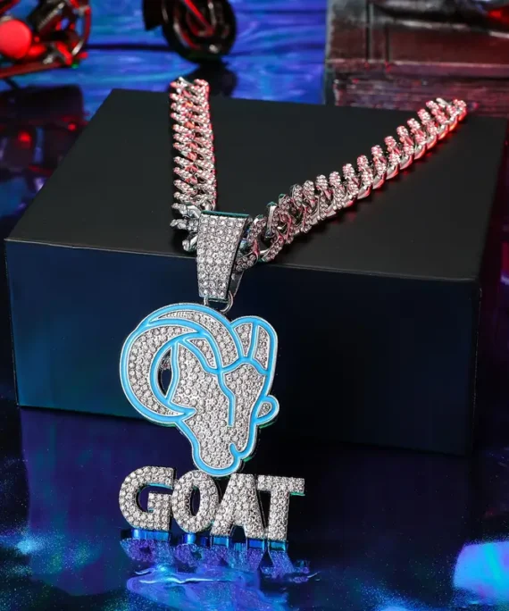 Hip Hop Iced Out Goat Pendant